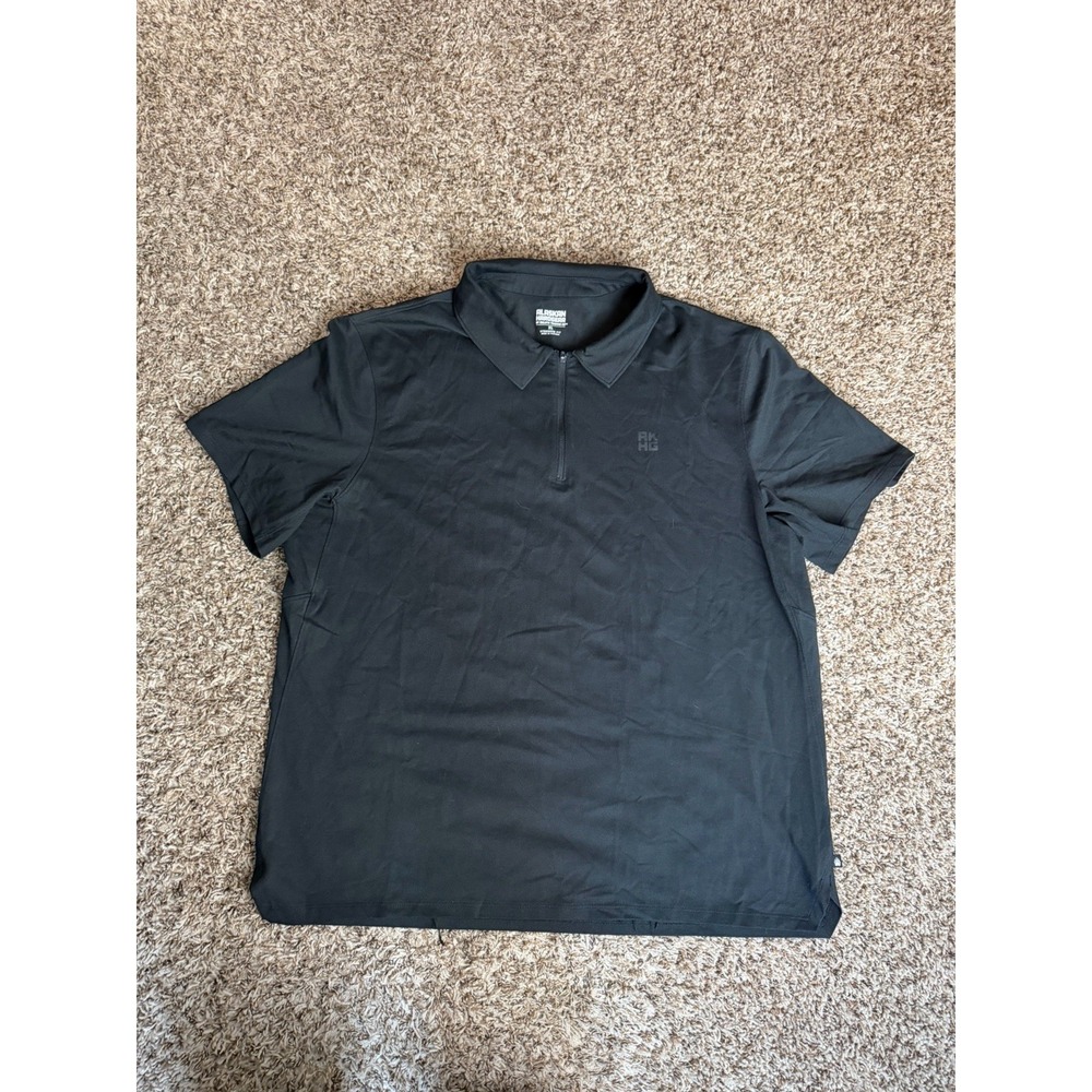 Alaskan Hardgear 1/4 Zip Polo Shirt Black Duluth Trading Co Mens XLarge
